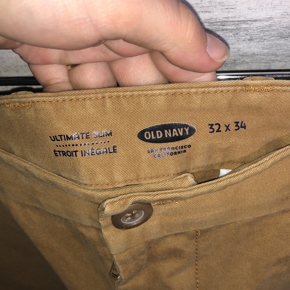 Old navy khaki pants ultimate slim size 32x34 work pants formal pants - Picture 4 of 5